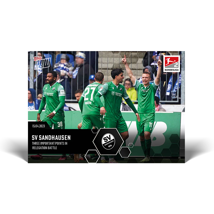 Topps UK - Brace! SV Sandhausen win three important points in Magdeburg - Bundesliga TOPPS NOW® Card #181