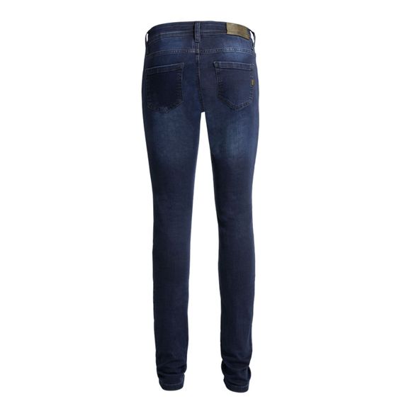 Jean Moto John Doe BETTY HIGH LONGUEUR 30 - Slim - Noir / BleuRef : JDE0242