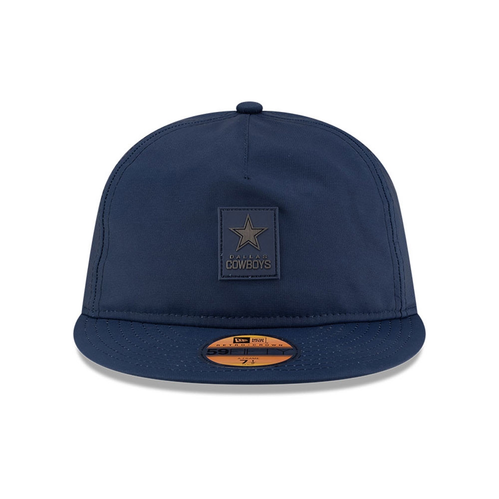 Dallas Cowboys 2025 NFL On-Field Sideline 59FIFTY A-Frame Fitted Cap Navy