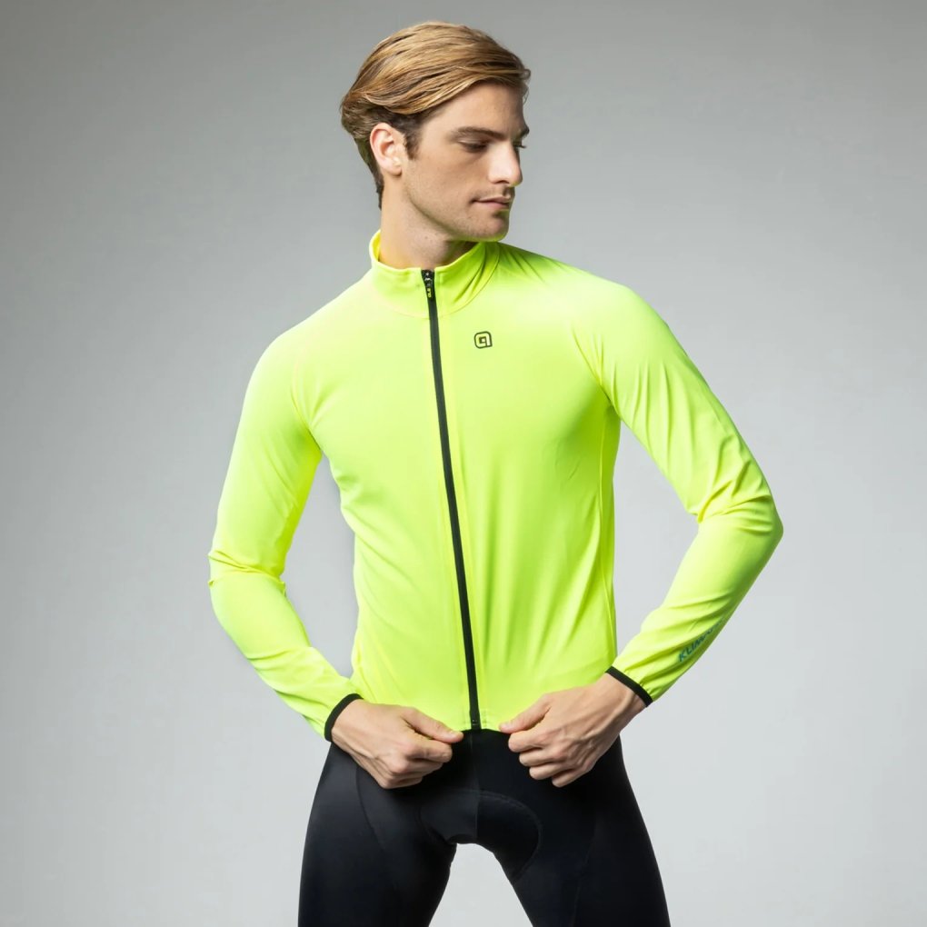 Alé KLIMATIK Racing Waterproof Jacket Men - fluo yellow
