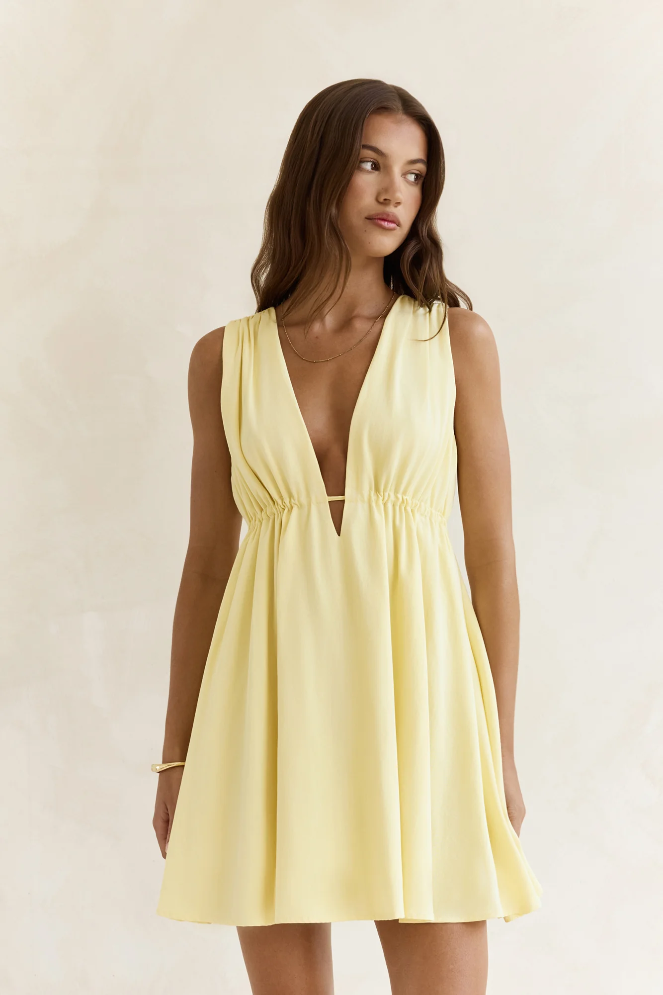 Spritz Of The Sun Mini Dress Yellow