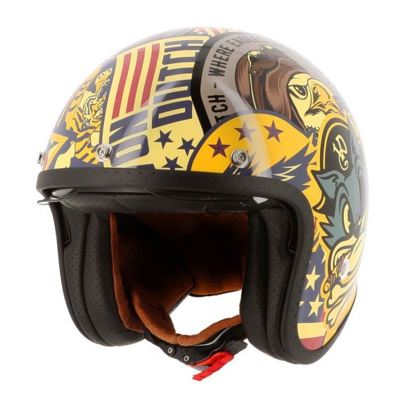 Helstons VON DUTCH BIG CAT jet helmet - MulticolorRef: VDH0273
