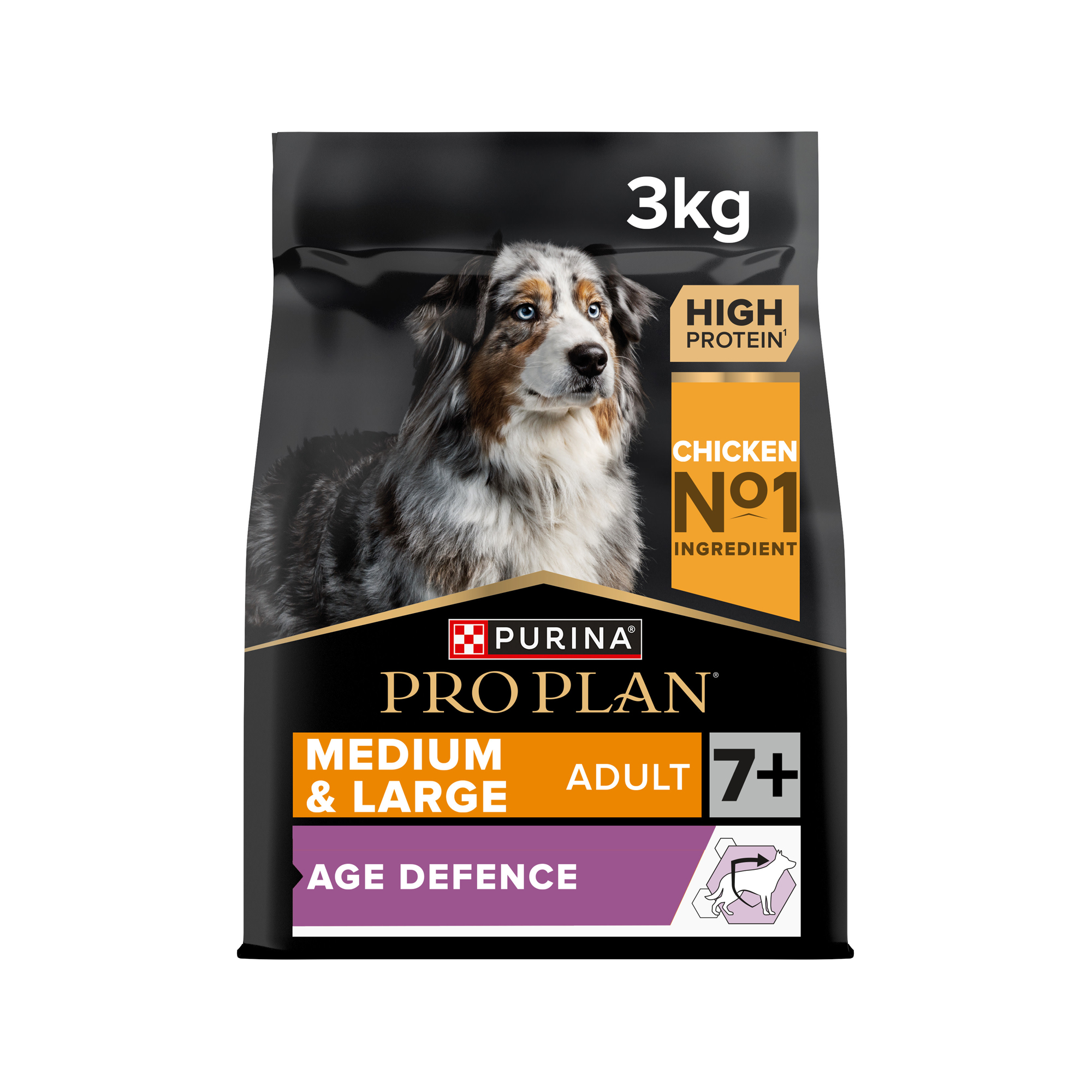 Purina Pro Plan Dog - Medium & Large - 7+ Adult - Chicken - 3 kg