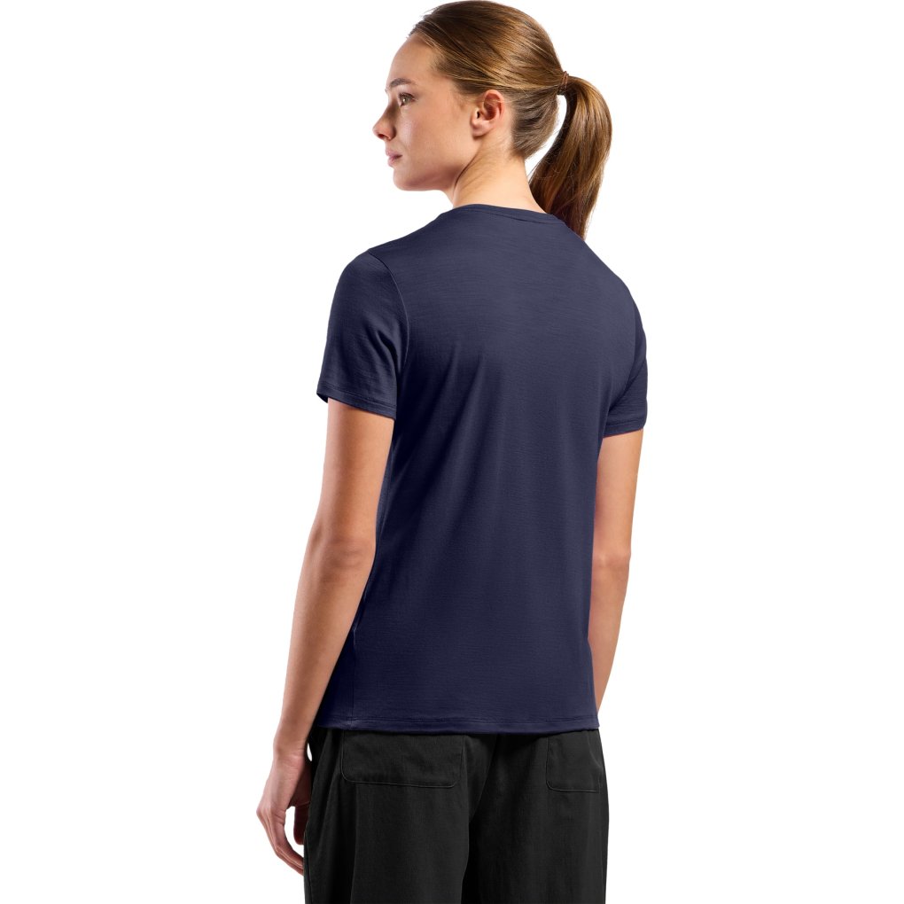 Odlo Ascent Merino 160 Raincloud T-Shirt Women - eclipse