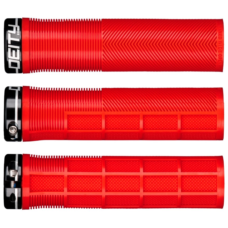 Deity Components Knuckleduster Grips - 32mm - red