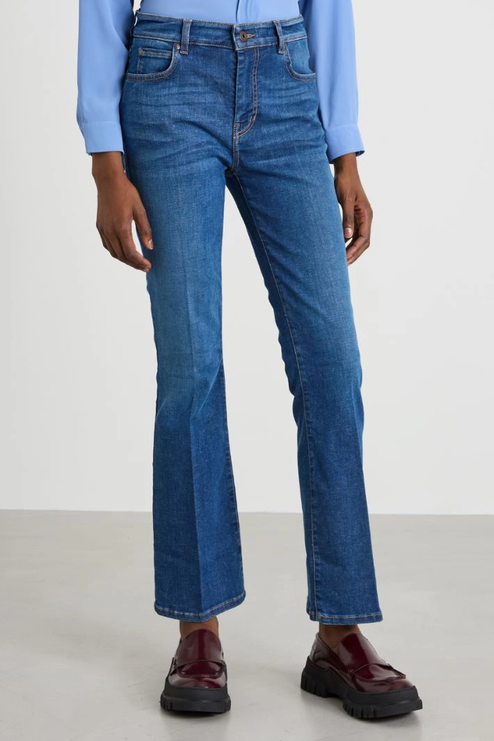Five pocket jeans - BLUE