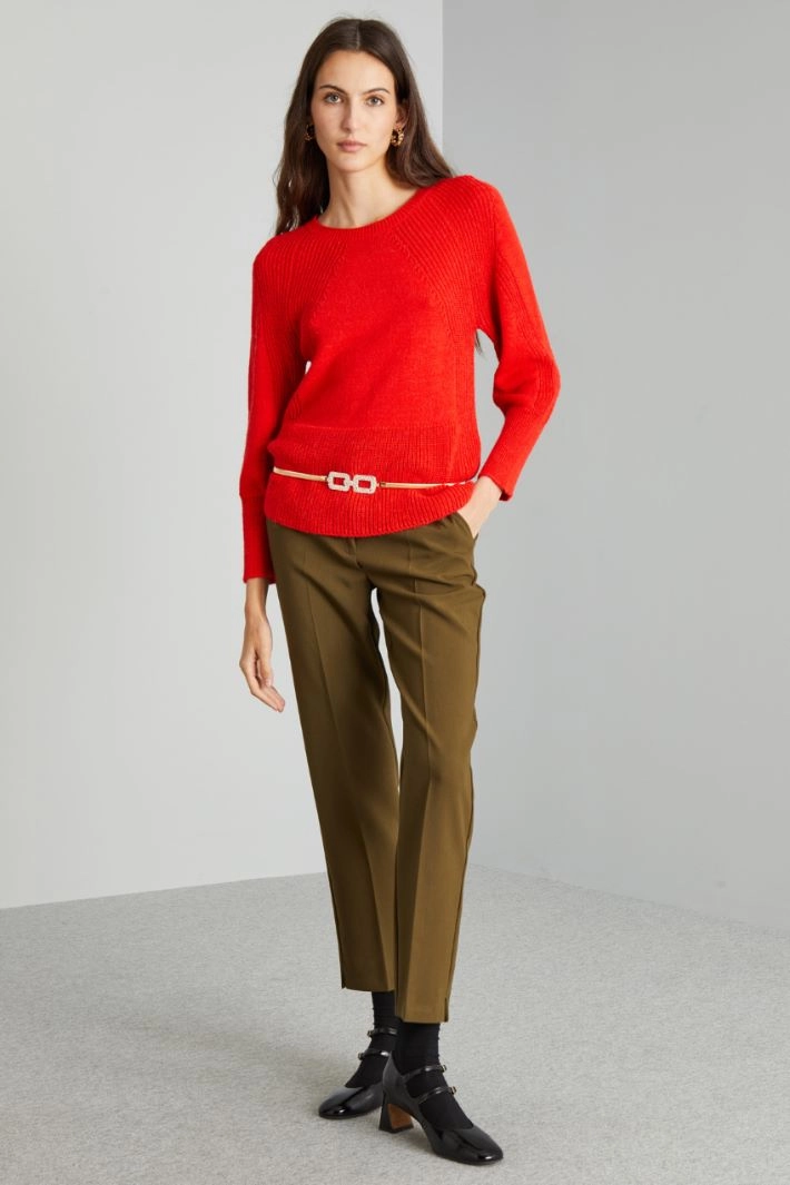 Alpaca sweater - RED