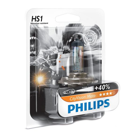 Ampoule Philips CITY VISION MOTO HS1 12V 35/35W PX43T UniverselRef : 20126364