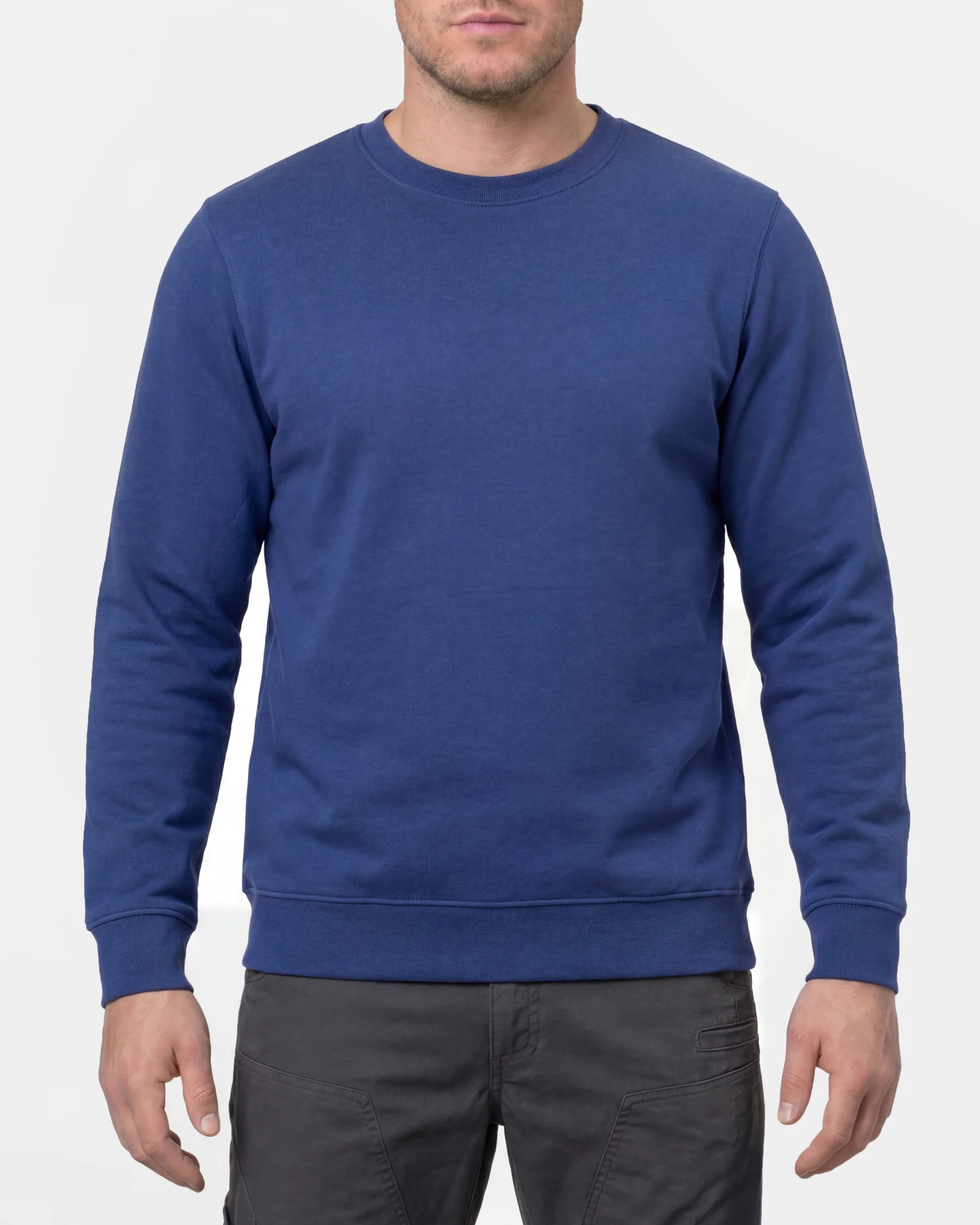 Cotton Poly Crew Neck Sweatshirt