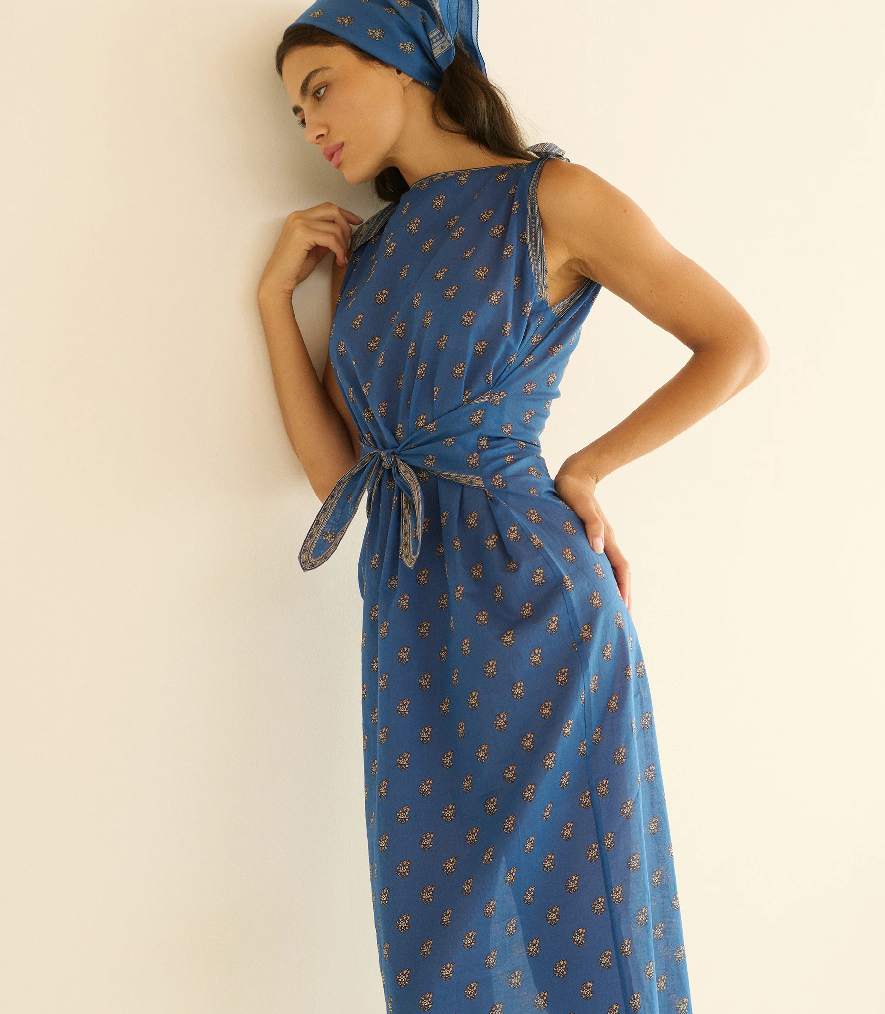 Amorette Midi Dress - Eartha Paisley