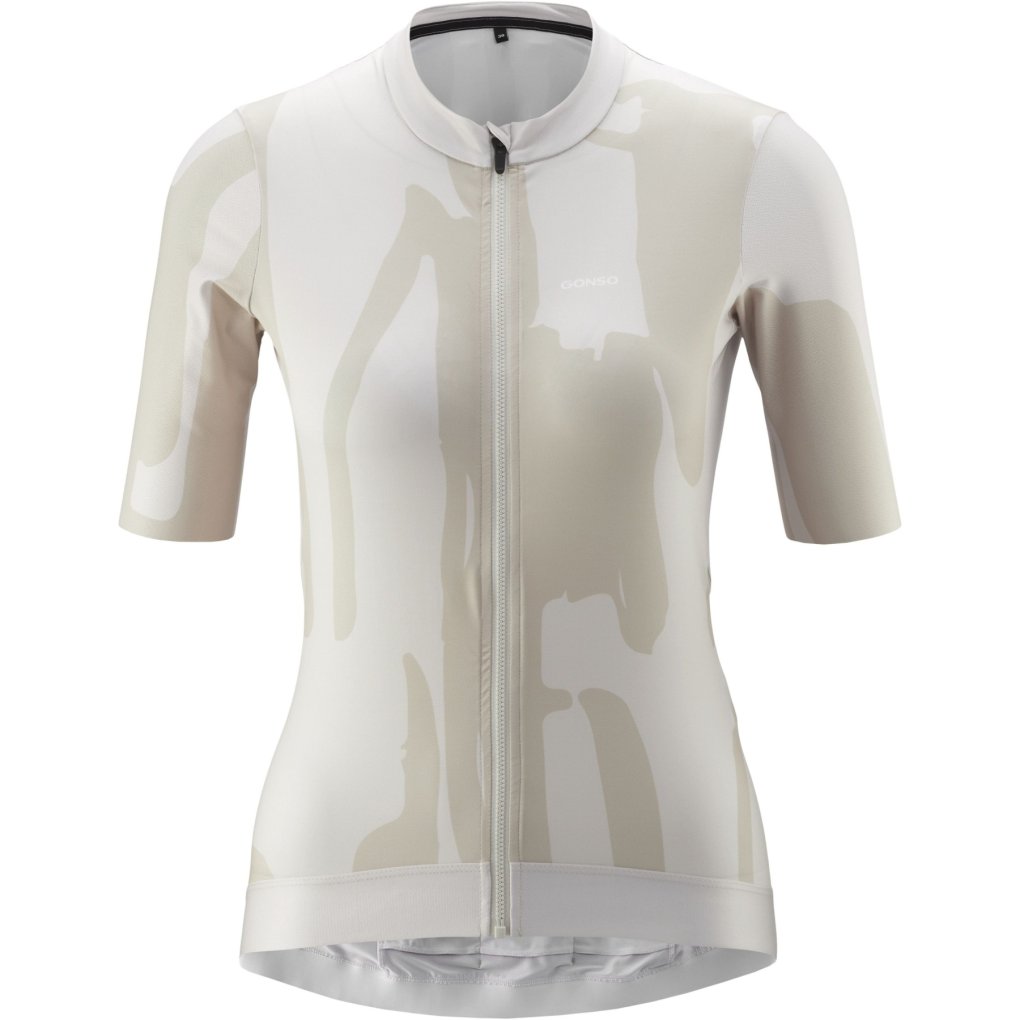 Gonso Road Cycling Jersey Print Women - Chateau Gray