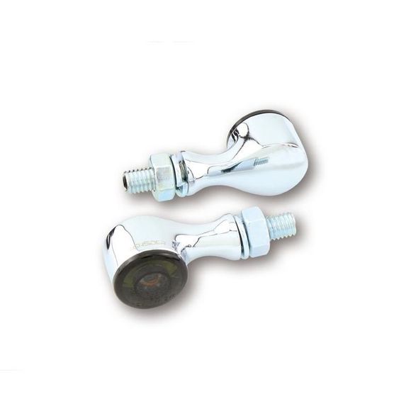 Clignotant Highsider APOLLO CLASSIC CHROME AVEC FEUX DE POSITION LED (La paire) Universel - GrisRef : HGI0017 / 204-179