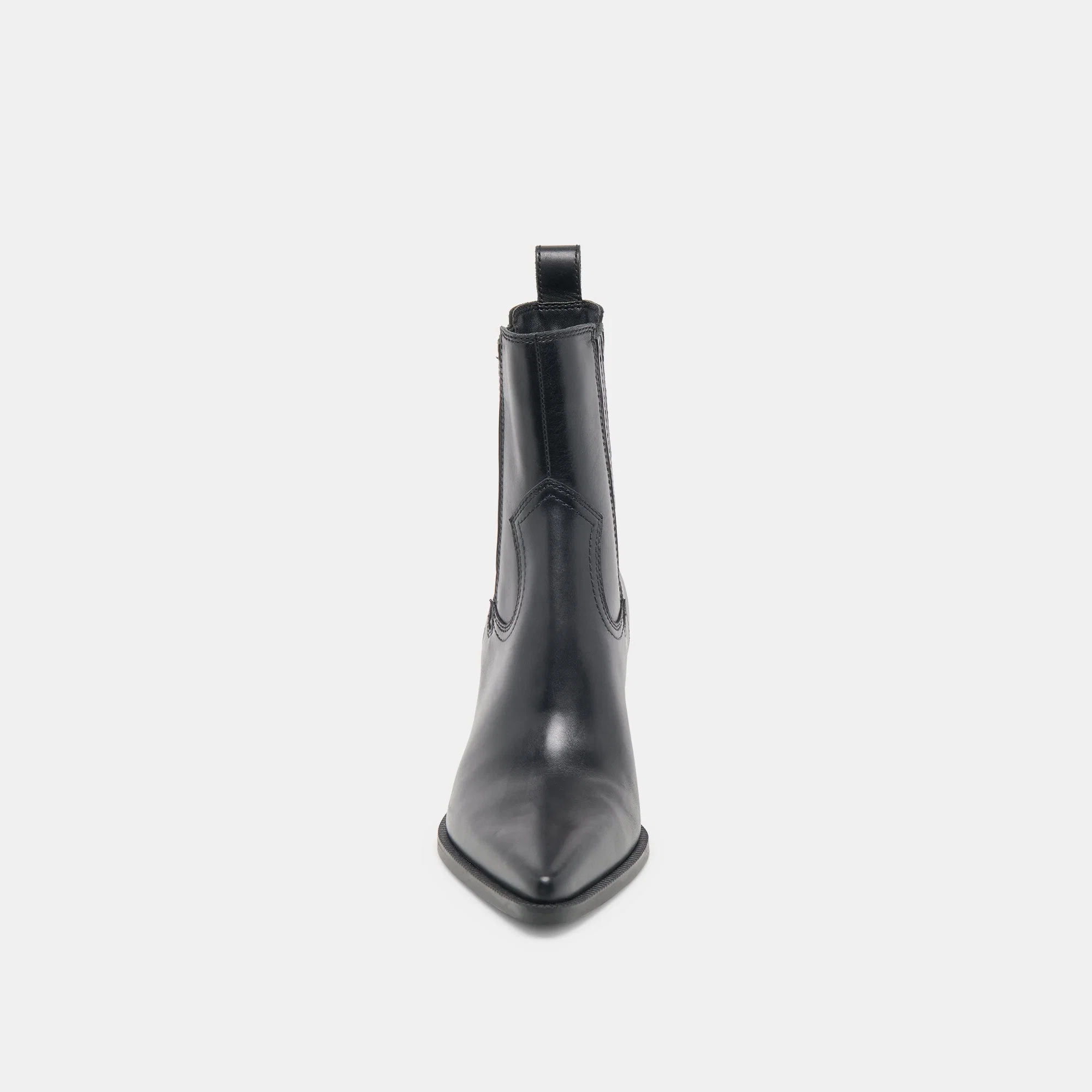 SLIM BOOTIES BLACK LEATHER