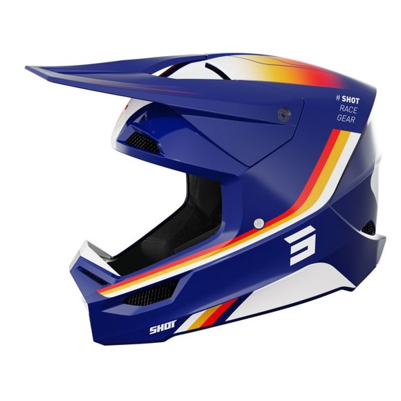 Casque cross Shot FURIOUS - AIM 2024 - BleuRef : SO2451