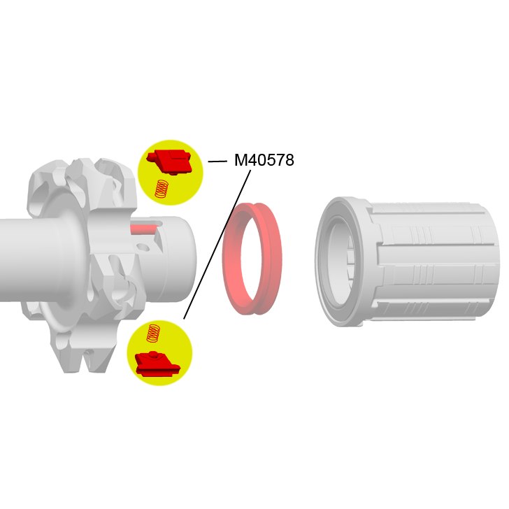 Mavic Pawls + Springs for FTS-L ED10//M10/ED11/HG11 - M40578