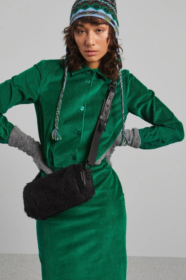 Alpaca cylinder bag - BLACK