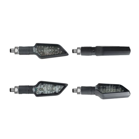 Chaft BOWER LED Turn Signals BLACK / SMOKED (Pair) UniversalRef: CH0061 / IN436