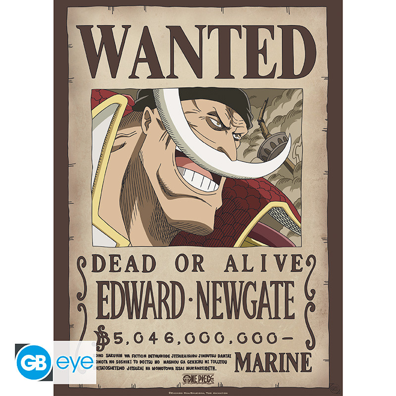 ONE PIECE Set 2 Chibi Posters Wanted Roger & Whitebeard