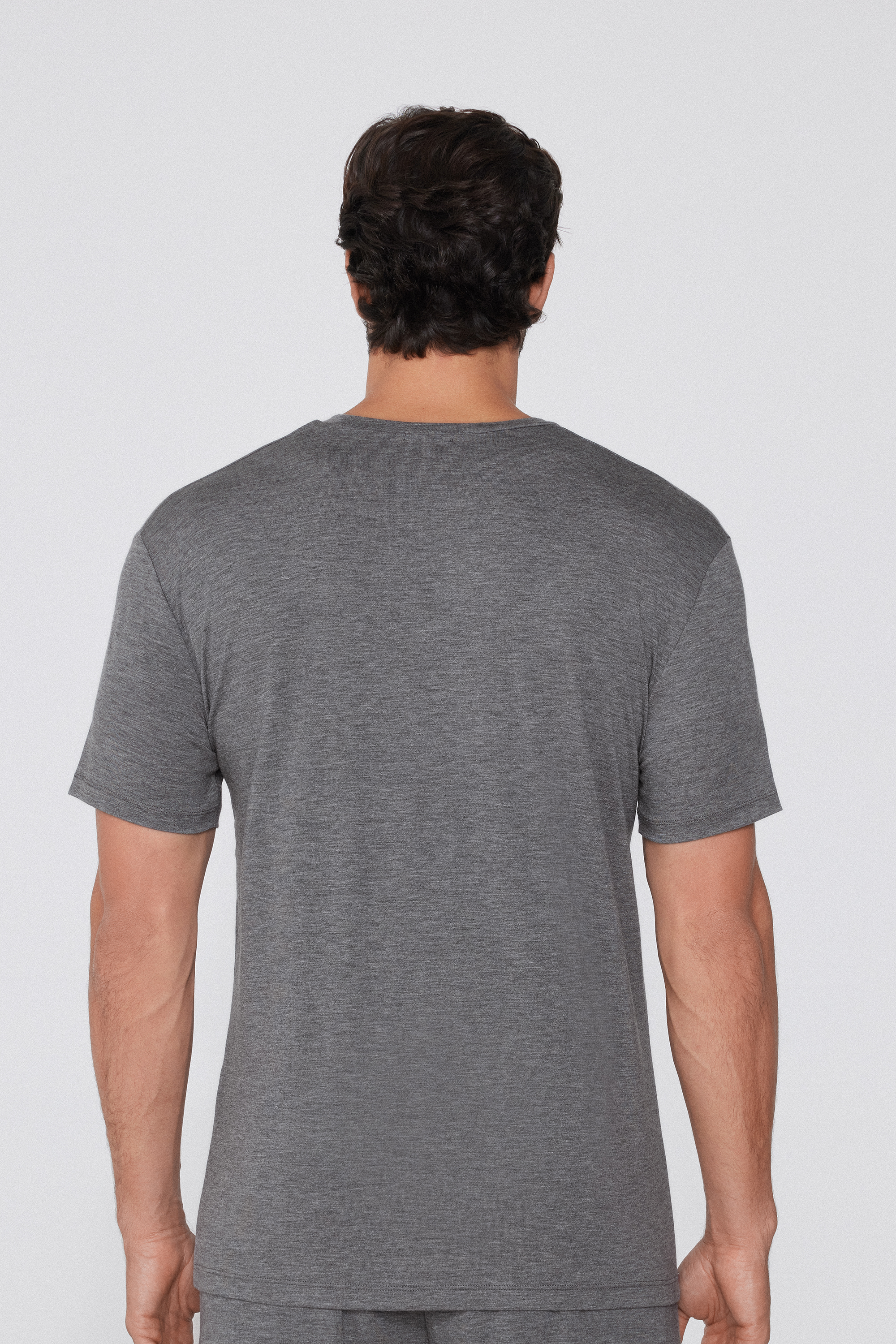 Round-Neck Viscose T-Shirt