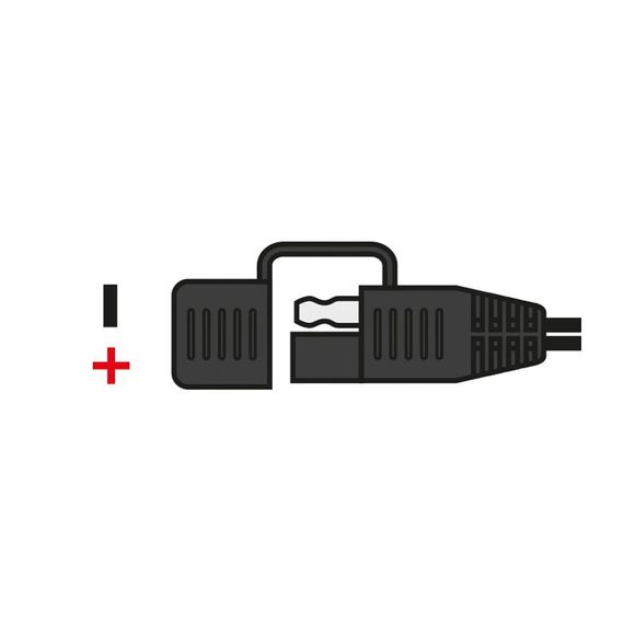 Oxford battery charger SAE type cable (0.5m) for Universal battery/charger - BlackRef: od0171 / el105