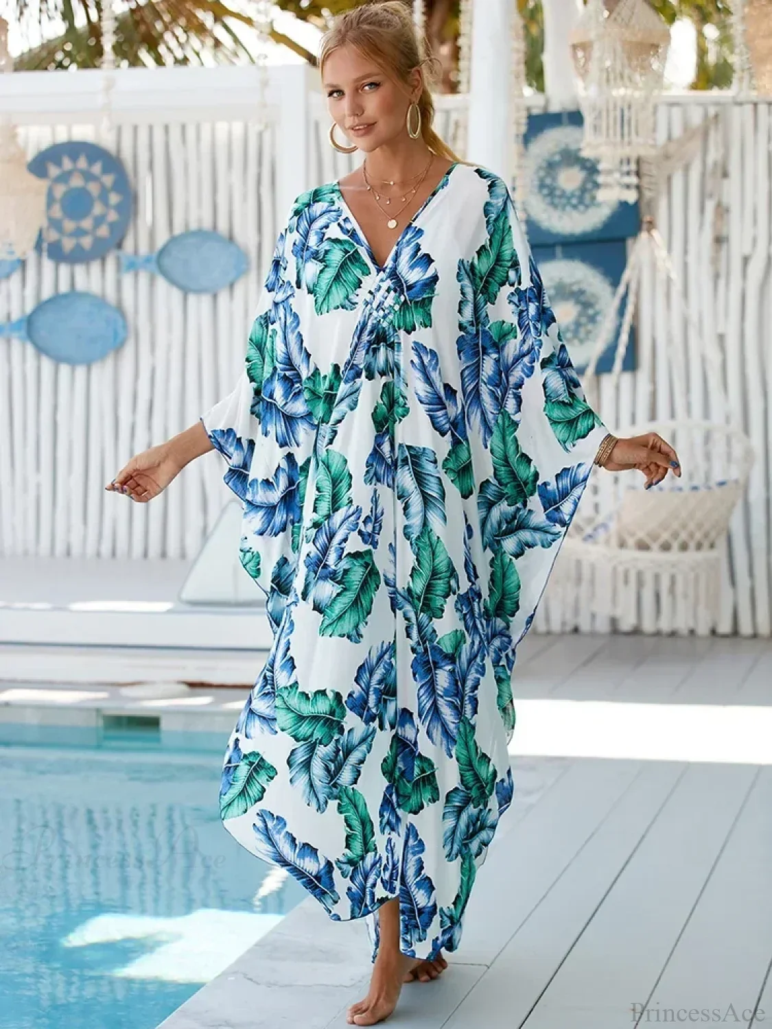 Zebra Stripes Long Dress Cover Up