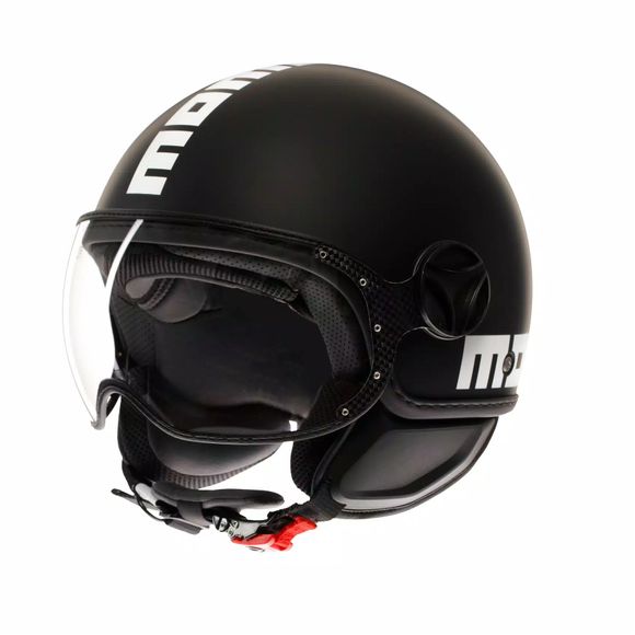 Jet Momo Design Fgtr Classic helmet - Black / WhiteRef: MM0163