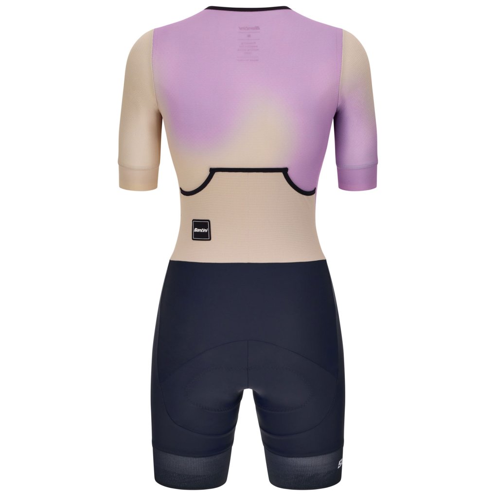 Santini Leaf Trisuit Women 5T774LIMGLEAF - lilla