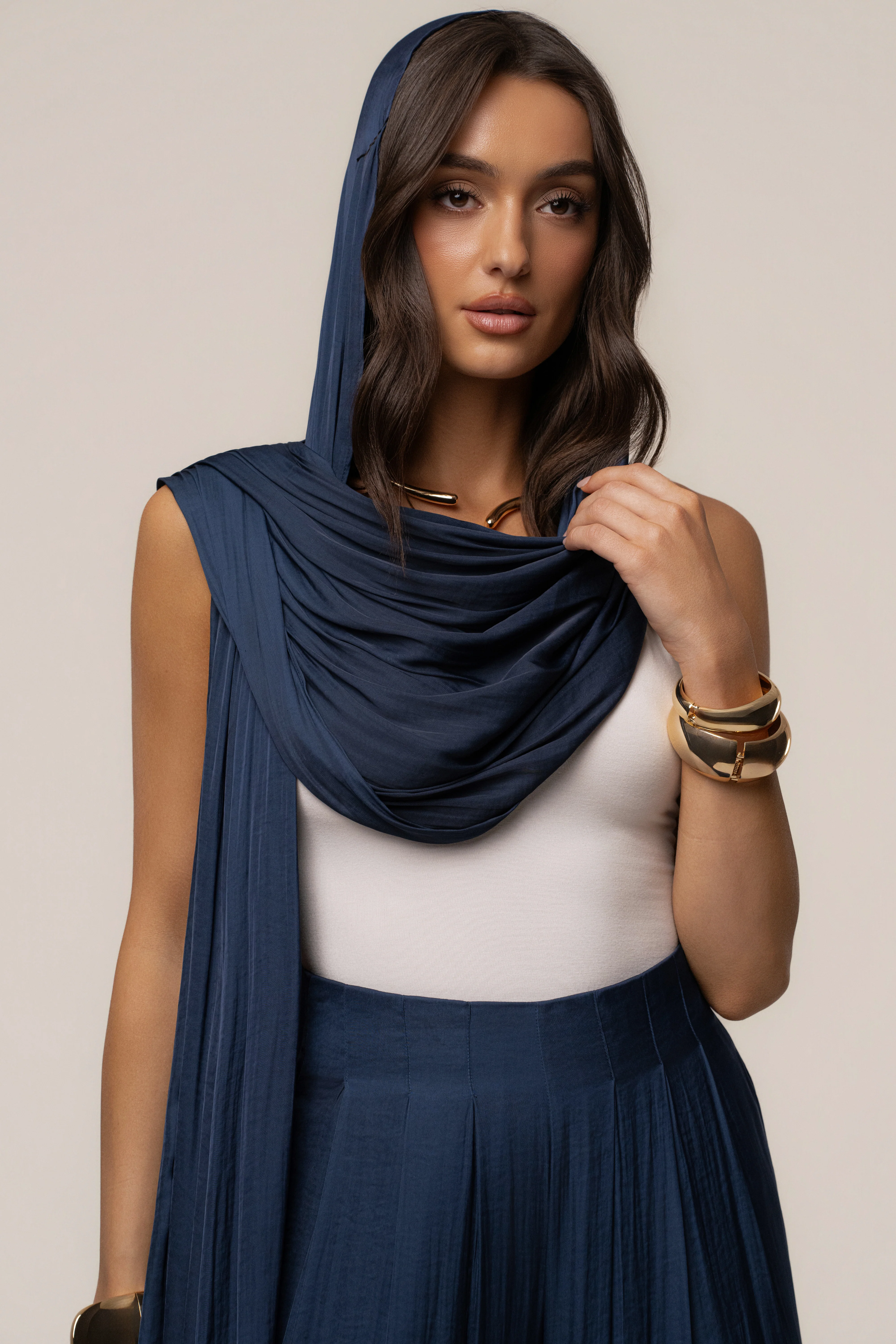 Blue Marina Multi-Wrap Scarf
