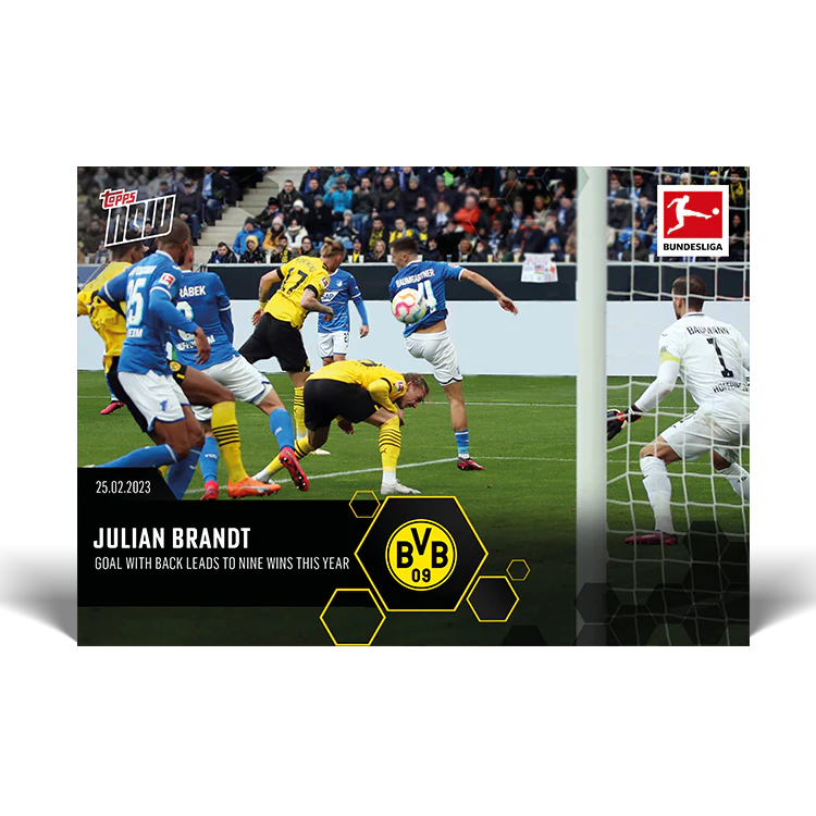 Topps UK - Goal with back leads to nine wins this year - Bundesliga TOPPS NOW® Card #144