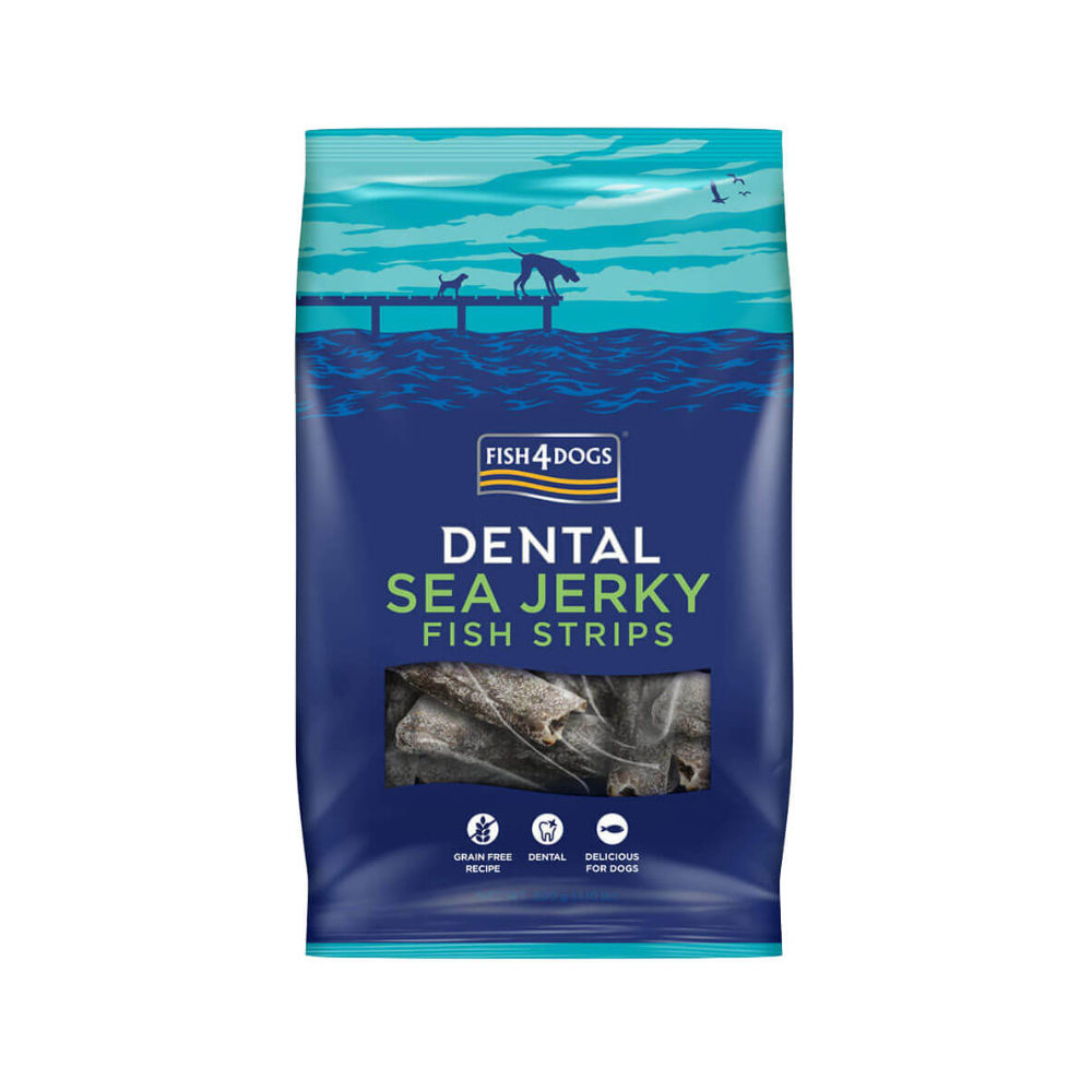 Fish4Dogs Dental - Sea Jerky Fish Strips - 100g