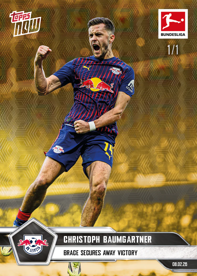 Christoph Baumgartner - 2025-26 Bundesliga Topps NOW® - Card 121 - PR: 134