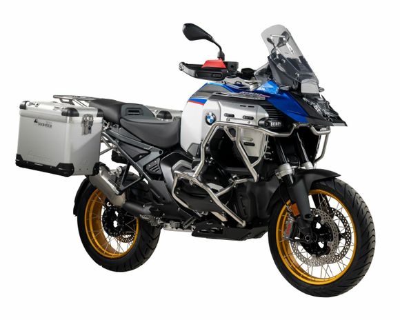 Touratech suitcase Complete kit ZEGA Pro 45/45 - Black support included - Gray anodizedBMW 1300 R 1300 GS ADVENTURE - 2024 - 2026Ref: Trt01292A / 01-035-6771-0