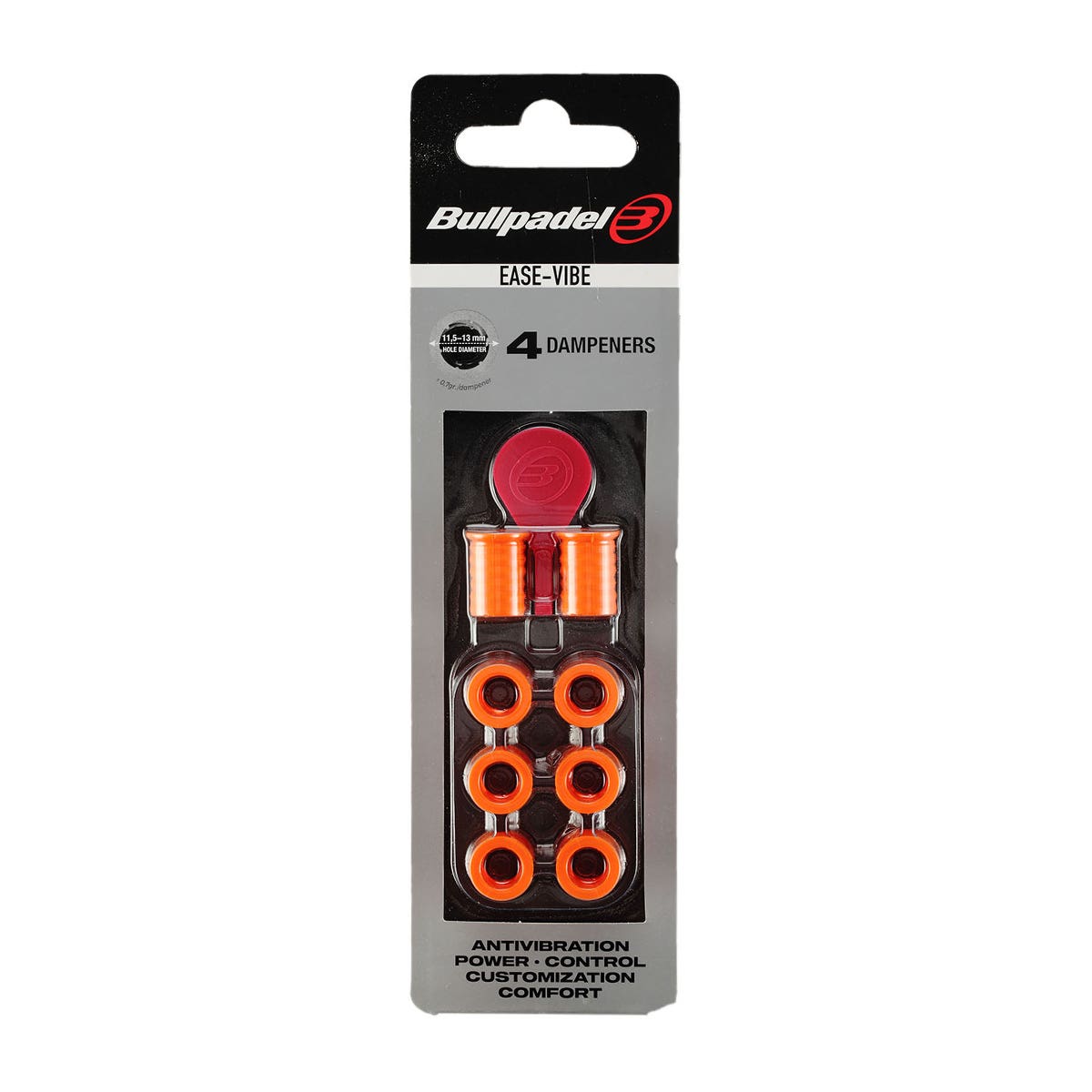 BLISTER (4 PCS) ANTI-VIBRATOR BULLPADEL EASE VIBE ORANGE