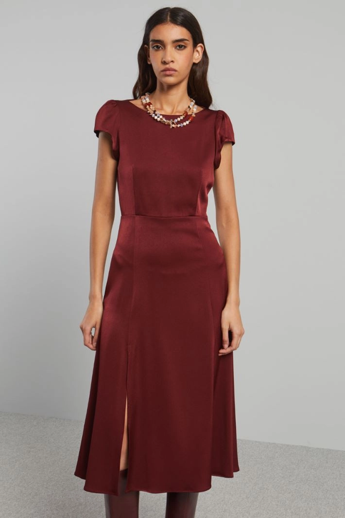 Cut out dress - BORDEAUX