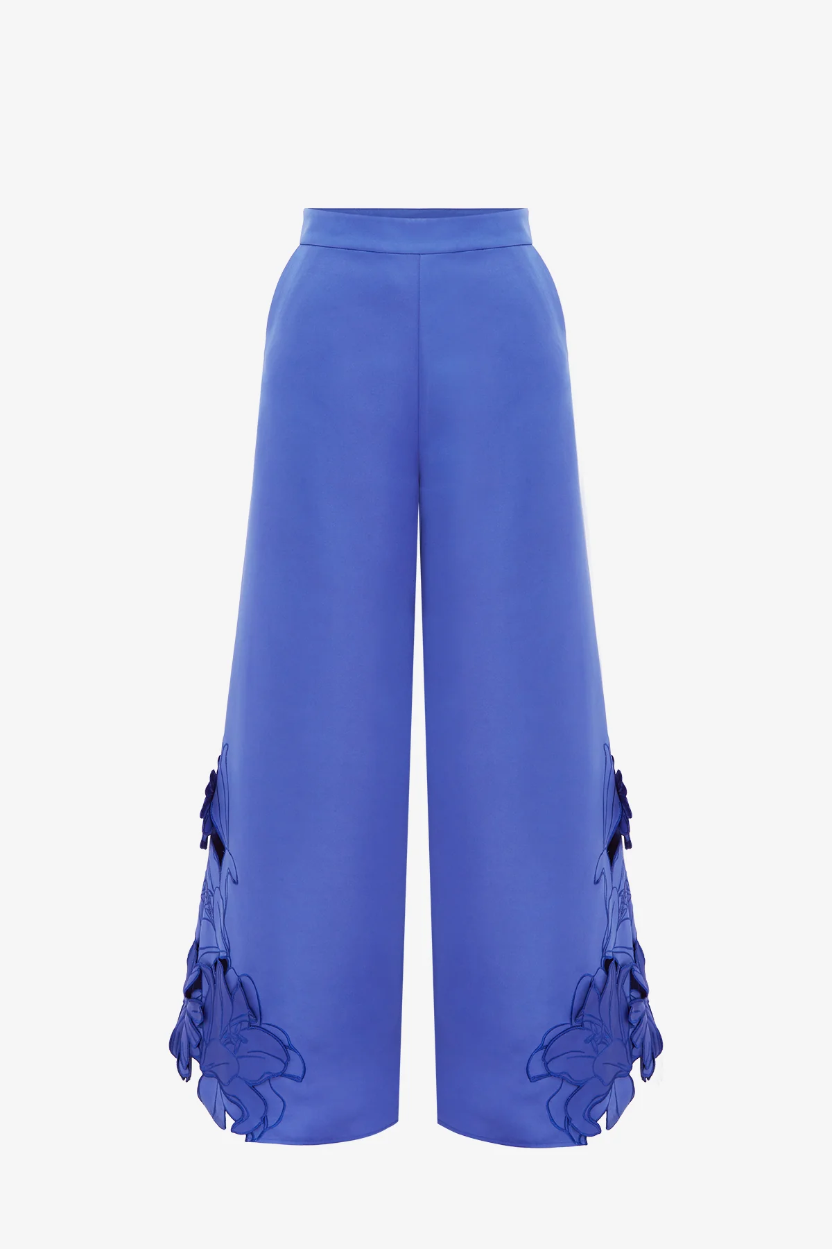 Theodora Appliqué Pants  - Lapis