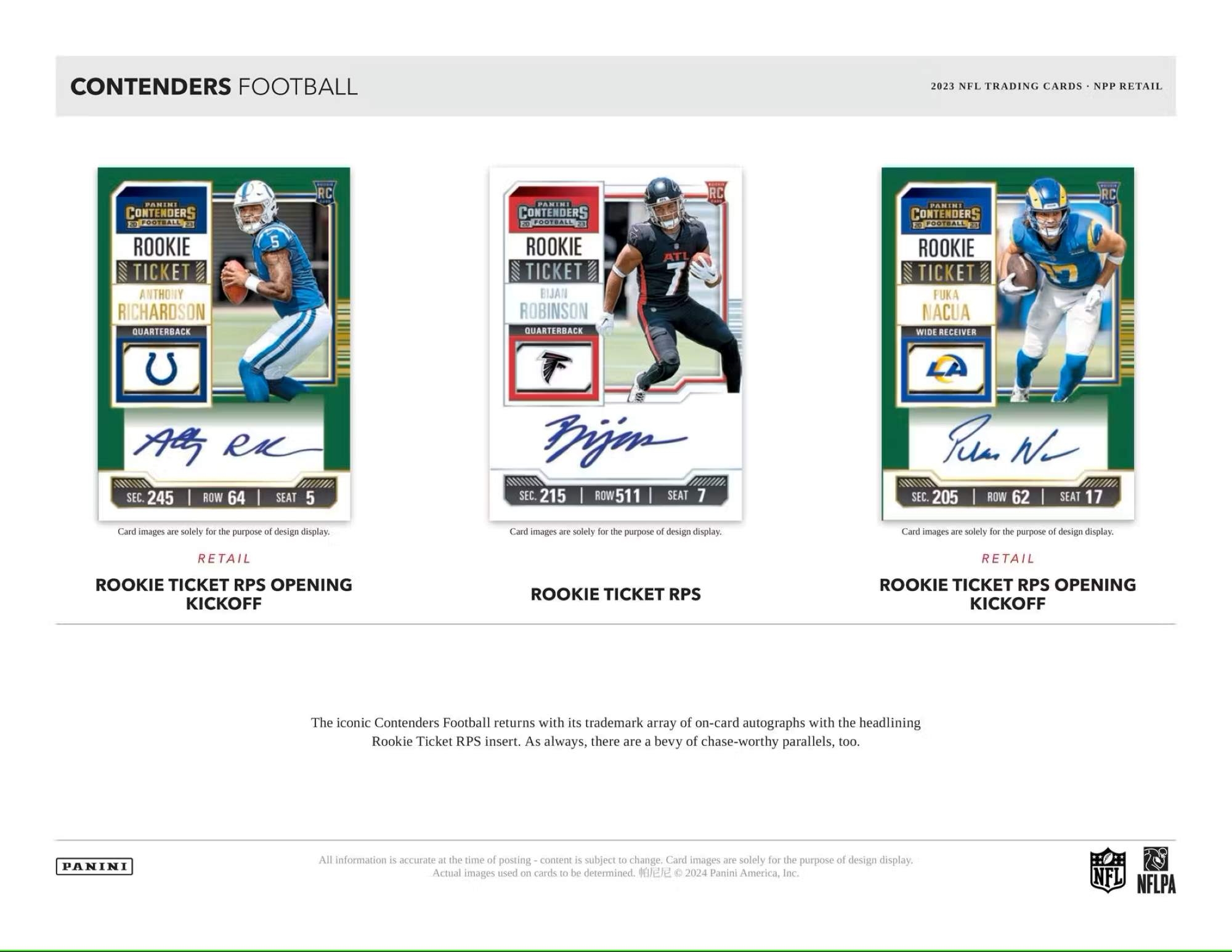 2023 Panini Contenders Football NFL Blaster Box