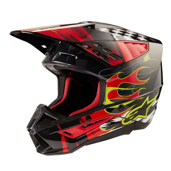 Alpinestars SUPERTECH S-M5 cross Helmet - RASH 2023 - Grey / RedRef: AP3243