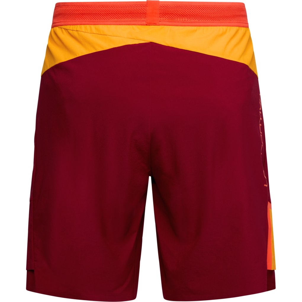 La Sportiva Comp Shorts Men - Sangria/Papaya