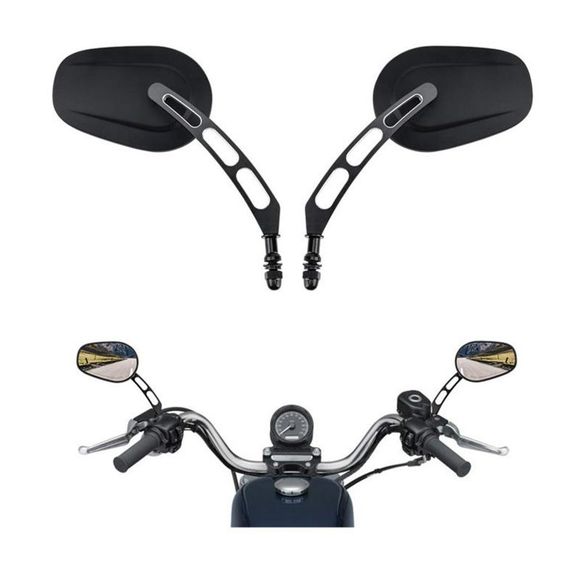 Customacces Misuri Universal Rearview Mirror - BlackRef: Jr0017N
