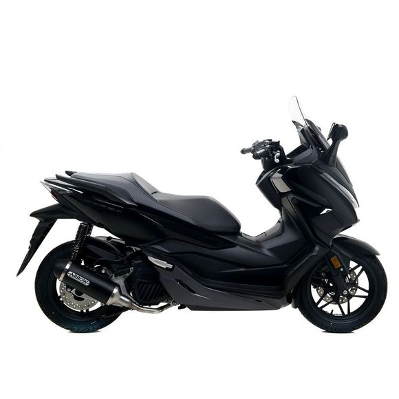 Arrow Urban Alu Dark Silencer with Matte Black End Cap - BlackHONDA 125 FORZA 125 - 2015 - 2020Ref: AW0157 / 53508ANN