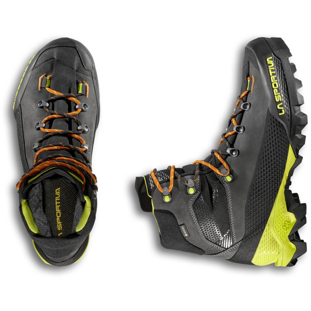 La Sportiva Aequilibrium LT GTX Approach Shoes Men - Carbon/Lime Punch