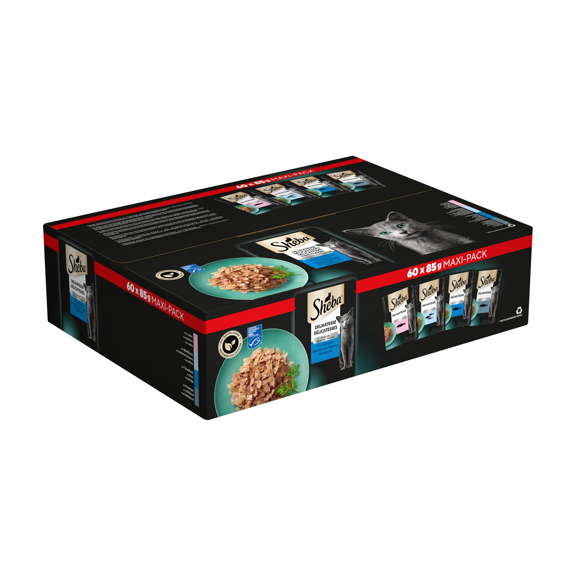 Sheba Fish Selection in Jelly - 60 x 85 g