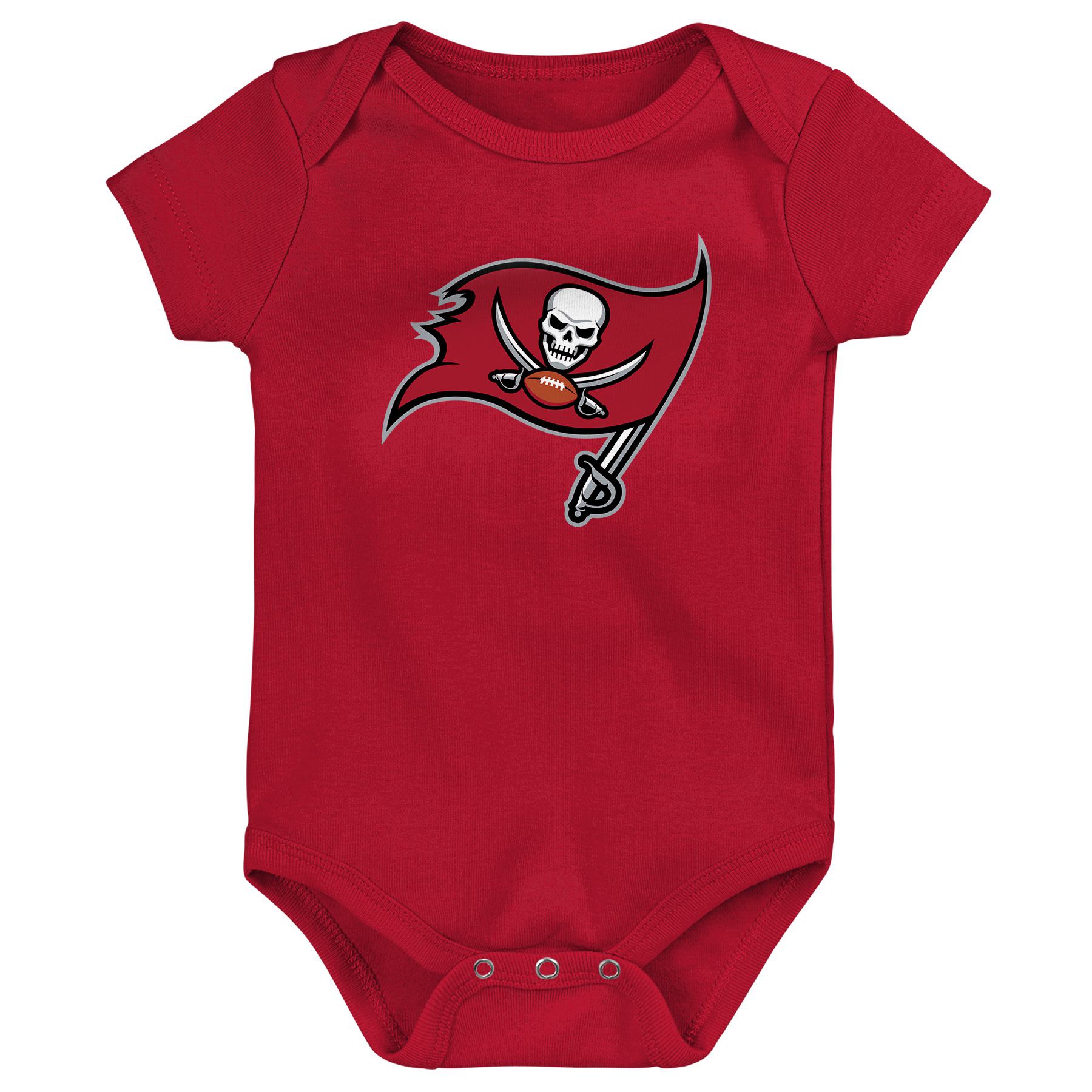 Tampa Bay Buccaneers Game On Creeper NFL Infant Bodysuit Set (3-Piece)