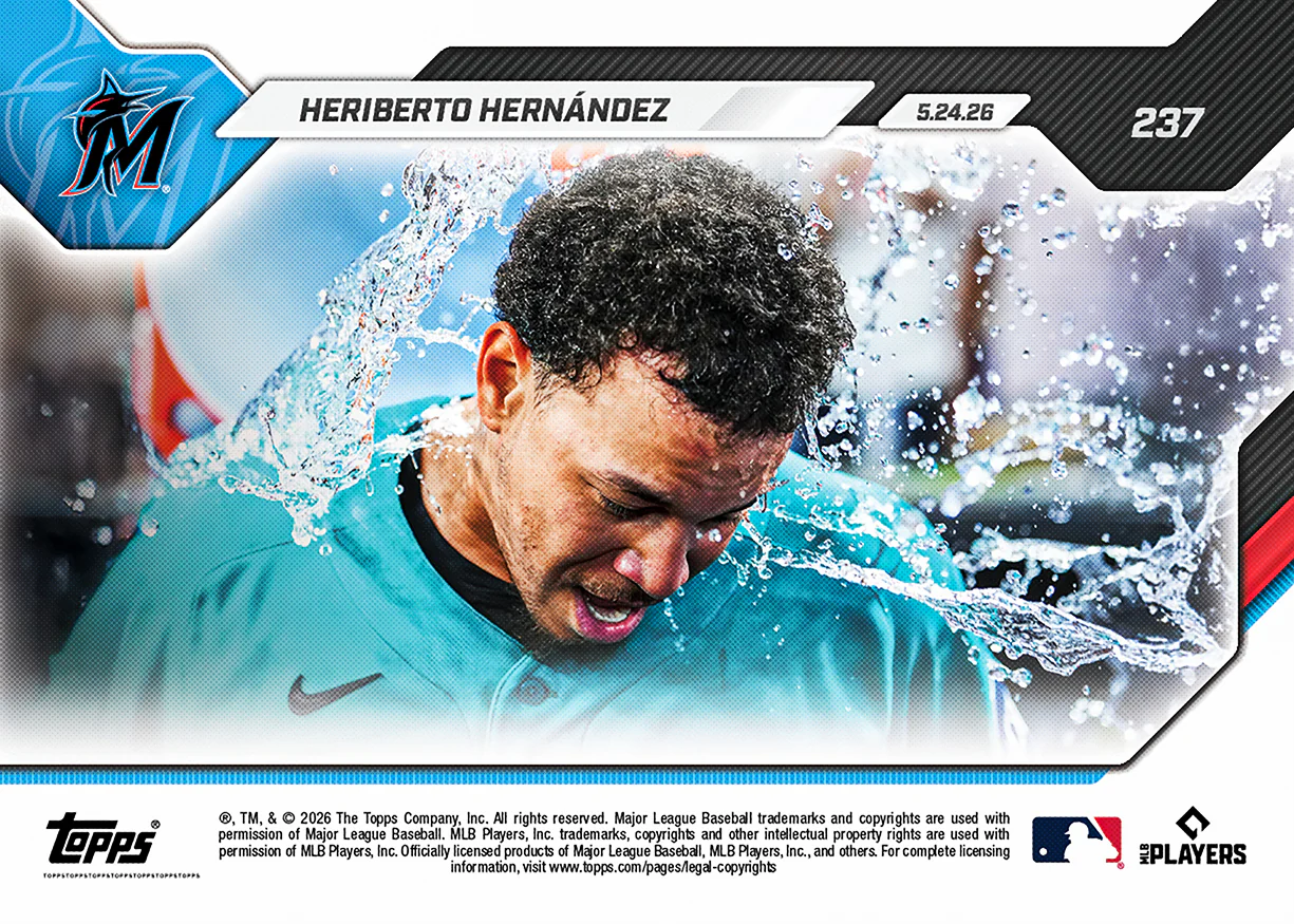 Heriberto Hernández - 2026 MLB Topps NOW® - Card 237 - PR: 534
