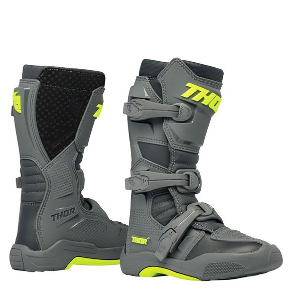 Bottes cross Thor BLITZ XR - ENFANT - Gris / OrangeRef : TO3108