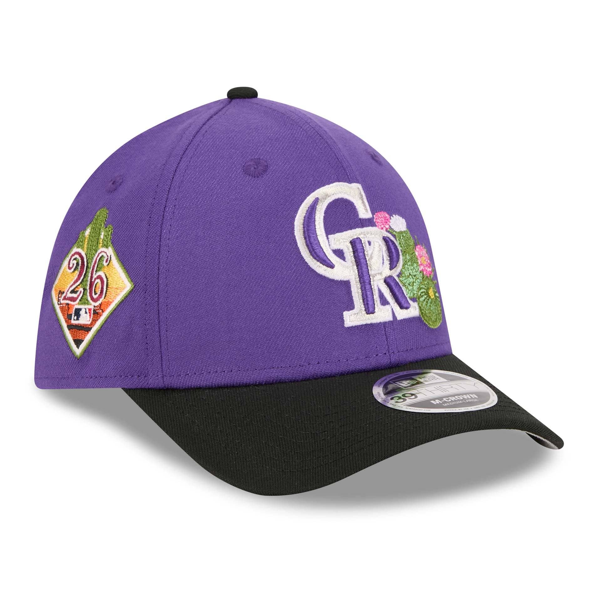 Colorado Rockies 2026 MLB Spring Training 39THIRTY M-Crown Flex Cap Purple