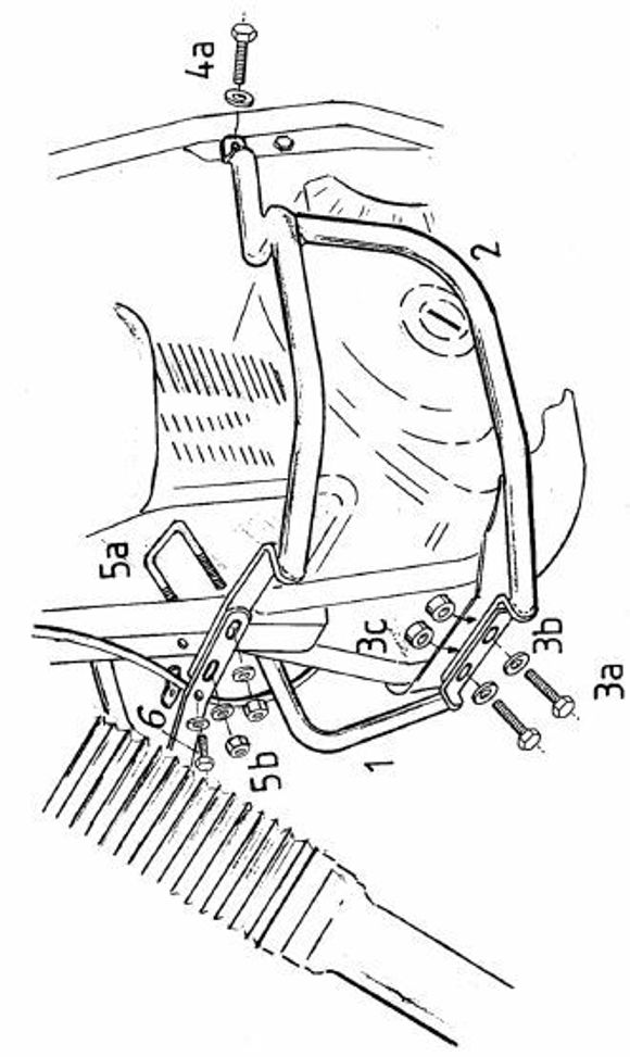 Hepco & Becker Crashbar engine guard - blackRef: Hbe05097A / 502300 00 01