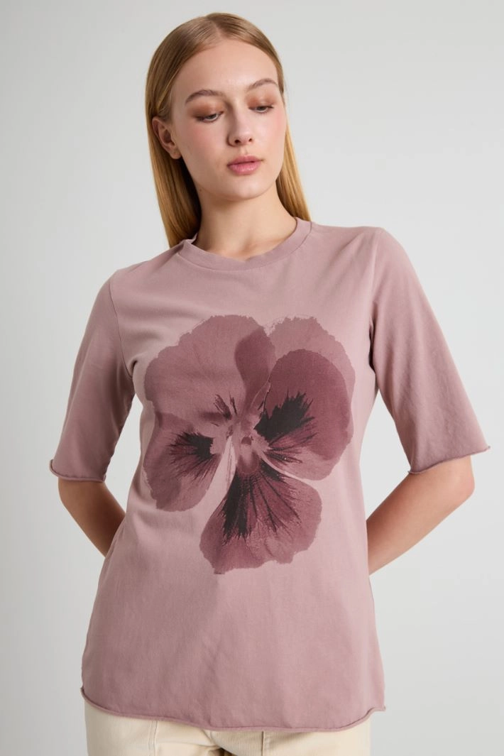 Printed T-shirt - MAUVE