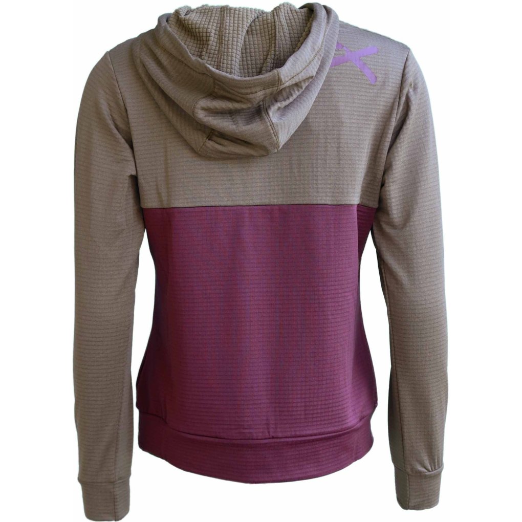 Zimtstern Tech Hoodz Hoodie Women - Military Olive / Windsor Wine