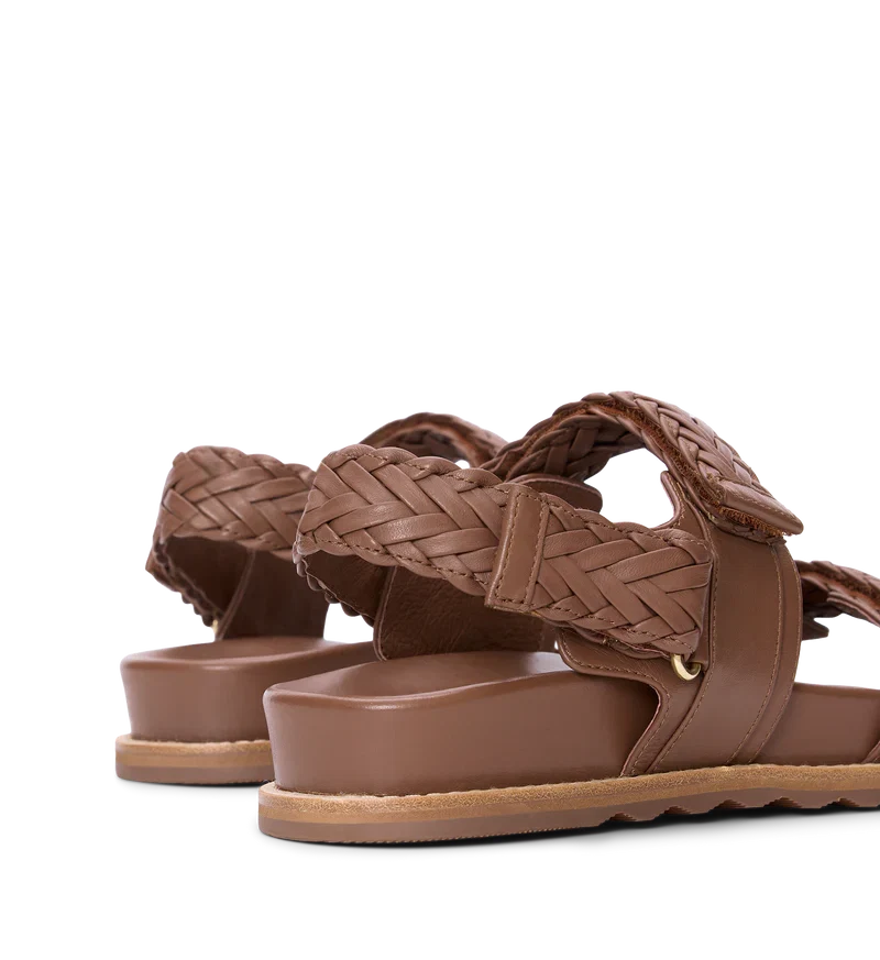 Cygnet Tan Leather Chunky Sandals